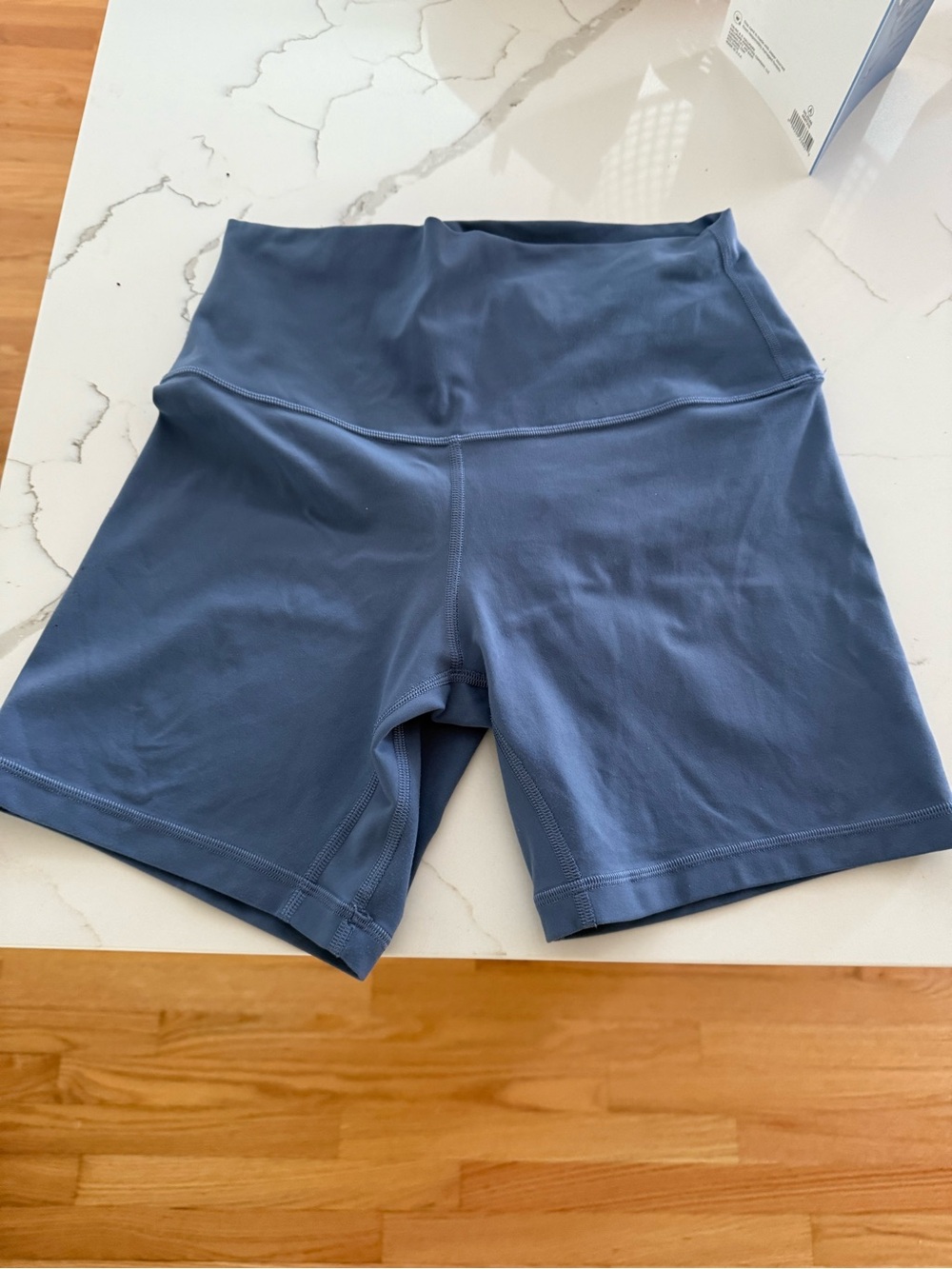 lululemon athletica Slate Blue High-Rise Bike Shorts